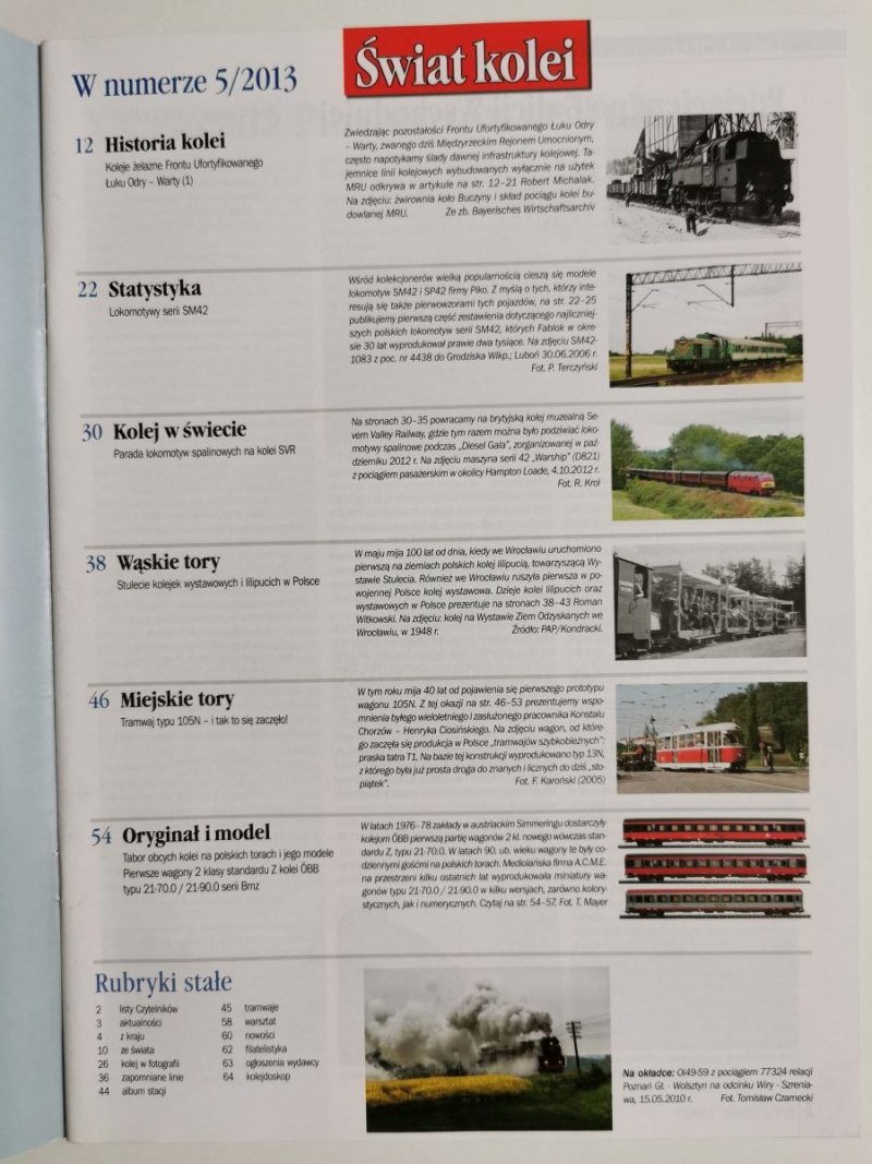 Miesięcznik. Świat kolei 05/2013