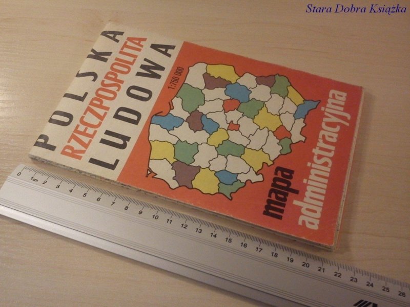 POLSKA RZECZPOSPOLITA LUDOWA MAPA ADMINISTRACYJNA