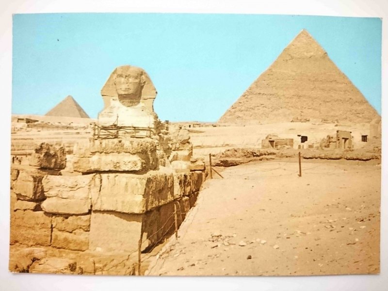 THE GREAT SPHINX AND KHEFREH PYRAMID