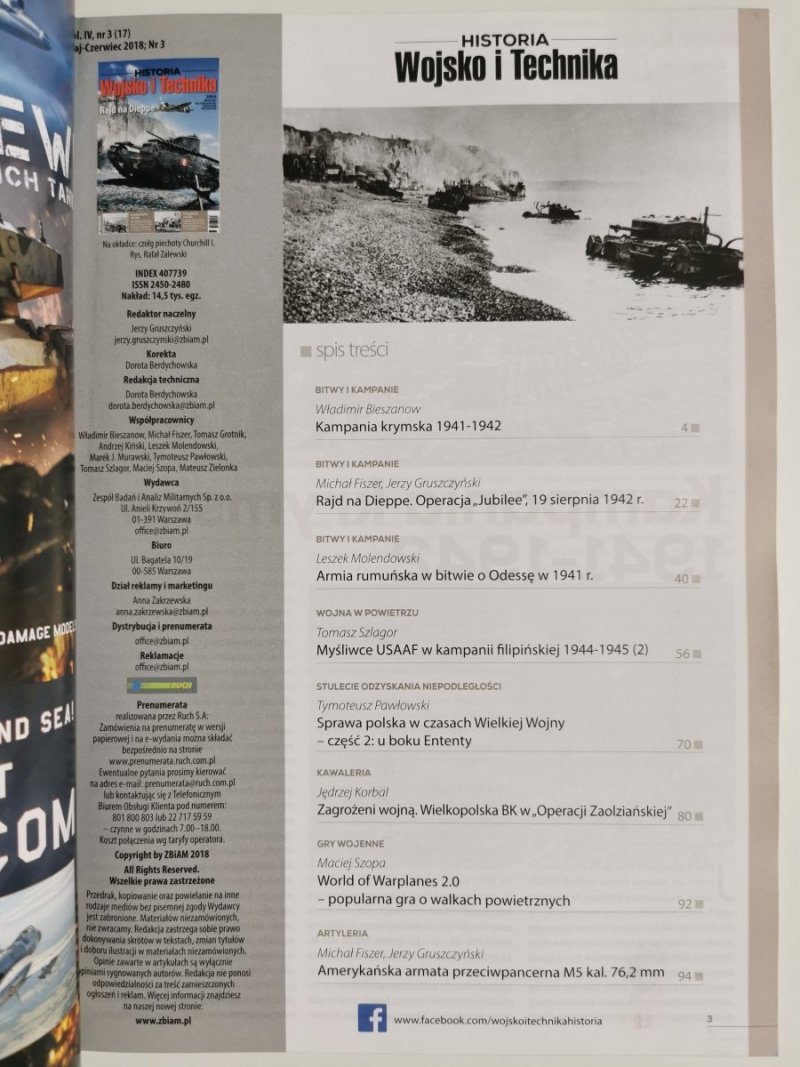 HISTORIA WOJSKO I TECHNIKA NR 3/2018 MAJ-CZERWIEC