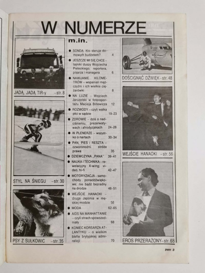 PAN MAGAZYN PORADNICZO-HOBBYSTYCZNY STYCZEŃ 1988 NR 1 (4) ROK II 