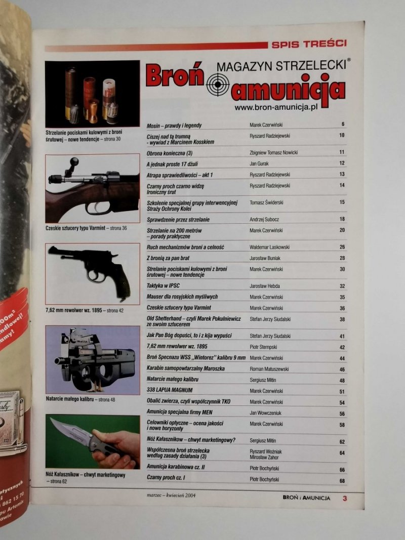 BROŃ AMUNICJA NR 02 (06) MARZEC-KWIECIEŃ 2004
