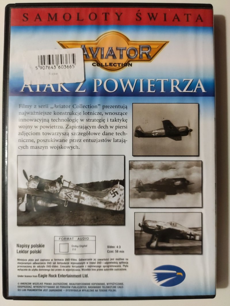 DVD. SAMOLOTY ŚWIATA AIRSTRIKE FOCKE-WULF FW190