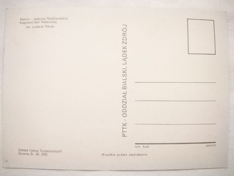 KLETNO - JASKINIA NIEDŹWIEDZA, FRAGMENT SALI PAŁACOWEJ FOT. LUDWIK PIKUŁA