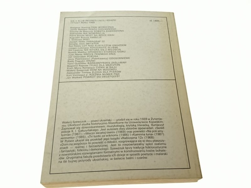 DOM NA WZGÓRZU - Wałerij Szewczuk 1989