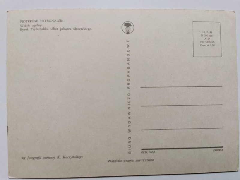 PIOTRKÓW TRYBUNALSKI. WIDOK OGÓLNY I INNE FOT. KACZYŃSKI