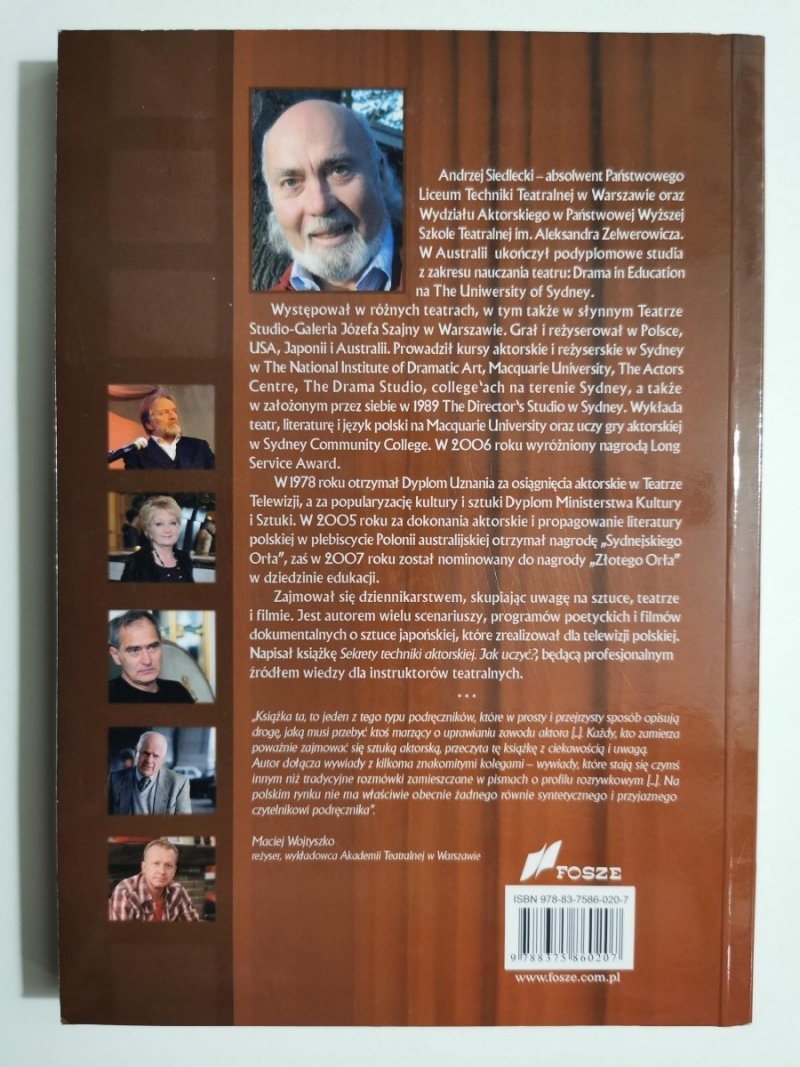 BYĆ AKTOREM PODSTAWY TECHNIKI AKTORSKIEJ - Andrzej Siedlecki 