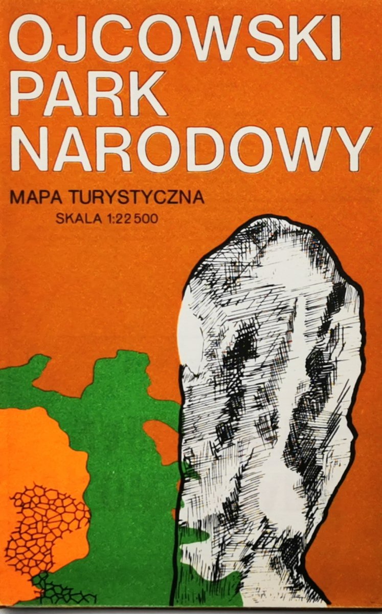 MAPA TURYSTYCZNA OJCOWSKI PARK NARODOWY. SKALA 1:22 500