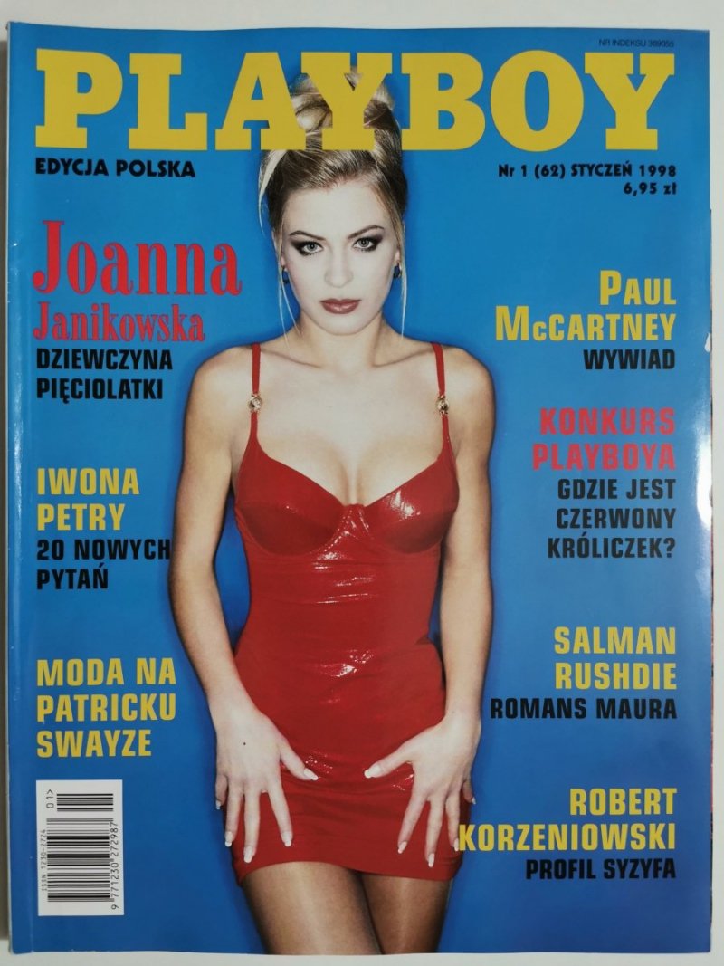 PLAYBOY NR 1 (62) STYCZEŃ 1998 JOANNA JANIKOWSKA 