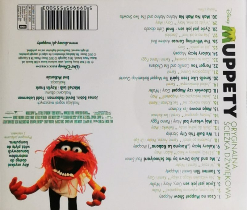 CD. MUPPETY. ORYGINALNA ŚCIEŻKA DŹWIĘKOWA