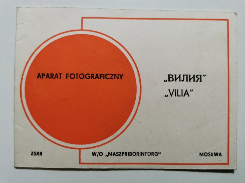 APARAT OTOGRAFICZNY VILIA. Instrukcja