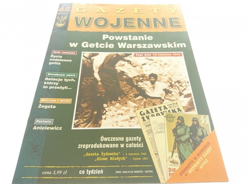 GAZETY WOJENNE NUMER 45 POWSTANIE W GETCIE... 1998