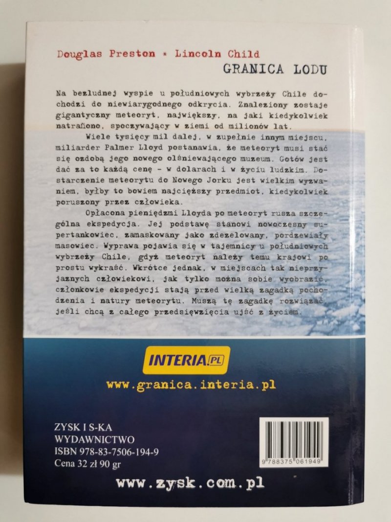 GRANICA LODU - Douglas Preston 