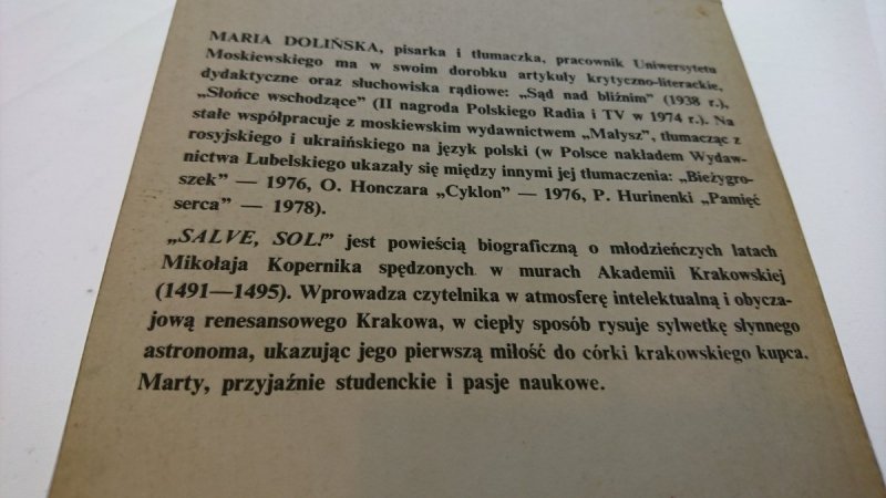 SALVE SOL - Maria Dolińska 1980