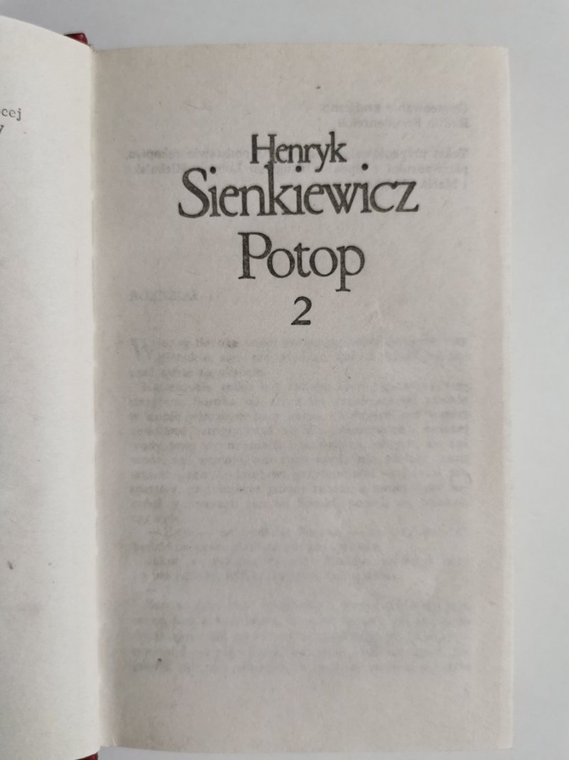 POTOP TOM 2 - Henryk Sienkiewicz 