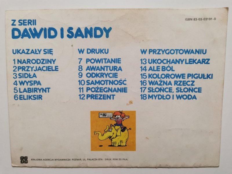 DAWID I SANDY TOM 8 AWANTURA 