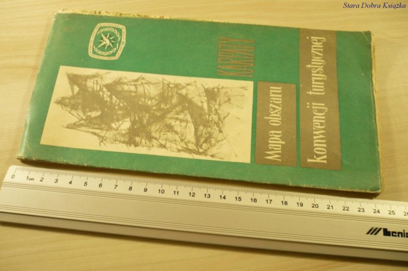 MAPA OBSZARU KONWENCJI TURYSTYCZNEJ. KARPATY 1967