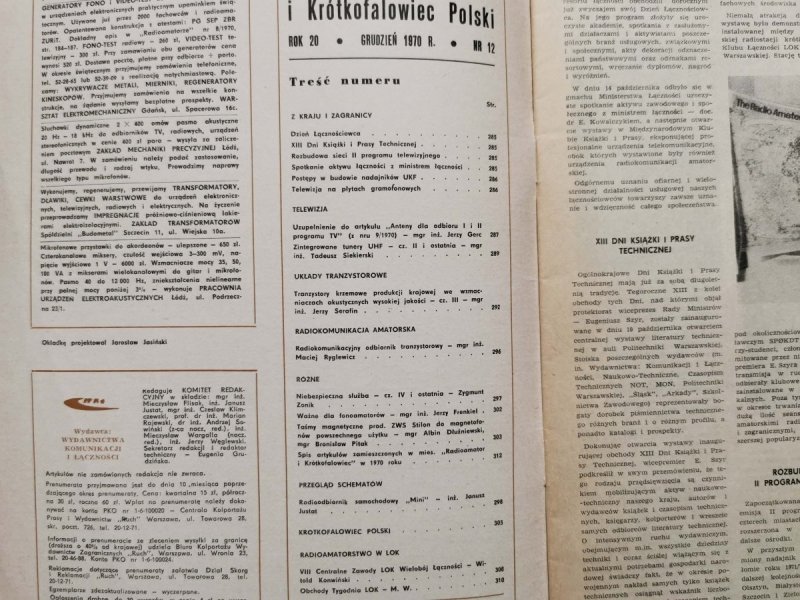 Radioamator i krótkofalowiec 12/1970