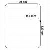 Mata ochronna pod fotel 120x90 cm 0,5 mm czarna