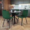 Krzesło tapicerowane Dexter ciemnozielone velvet
