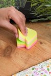 Bloczek samoprzylepny 70x70mm 400k STRZAŁKA D.RECT 110513