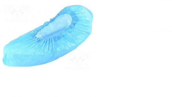 Ochraniacze na buty SOFTMED, foliowe, niejałowe, kolor niebieski, 100 szt.