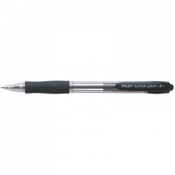 Długopis olejowy PILOT SUPER GRIP czarny PIBPGP-10R-B