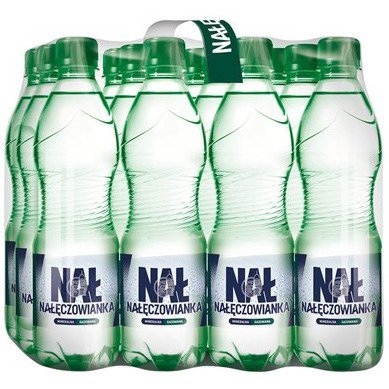 Woda mineralna NAŁĘCZOWIANKA 0.5L (12szt) mocniejszy gaz z kaucją