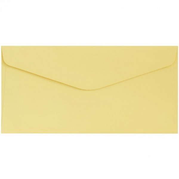 Koperta DL gładki żółty satynowany 120g. (10szt.) 280137 Galeria Papieru