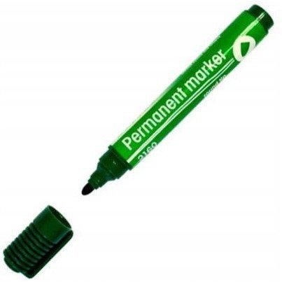 Marker permanentny 2160 zielony okrągła końcówka 101114 D.RECT