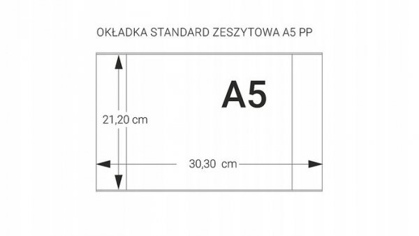 Okładka na zeszyty szkolne A5 bezbarwne 50 sztuk PP/PE 21,2x30x3cm OPP-01 BIURFOL