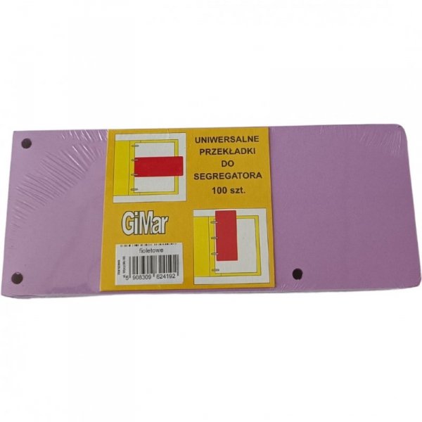Przekładki 98x240 wąskie(100) fioletowe BREWIS