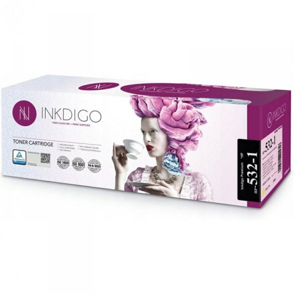 Toner INKDIGO (HP-412A/CF382A/CC532) żółty 2800str zamiennik HP (305A/CE412A/312A/CF382A/304A/CC532A)