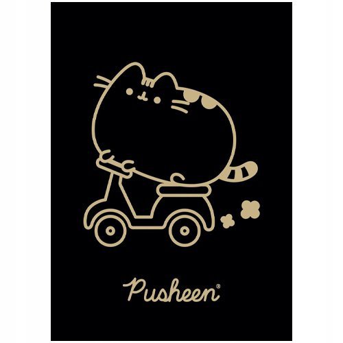 Zeszyt szkolny A5 60 kartek w kratkę laminowany PUSHEEN ST.MAJEWSKI