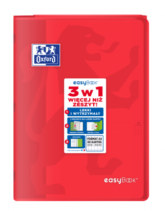 Zeszyt A4 60k kratka 90g PP EASYBOOK 400146695 OXFORD