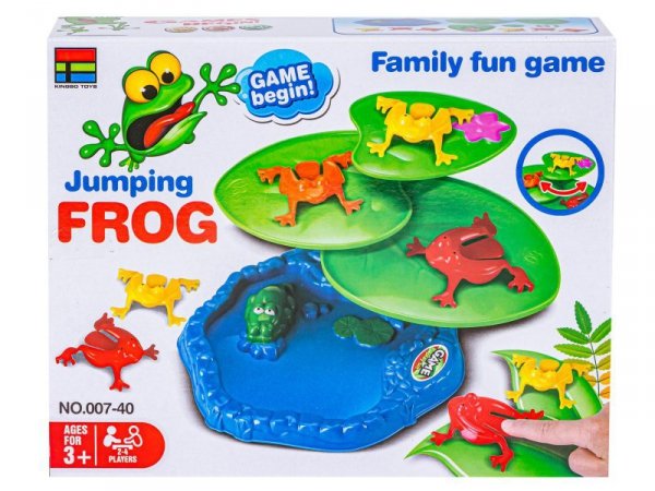 Wesoła Gra Zręcznościowa - SKACZĄCE ŻABKI &quot;Jumping frog&quot; Pchełki