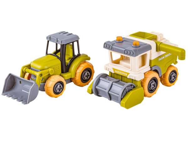 Farma Traktor Kombajn Do Skręcania Stajnia Gospodarstwo Rolne Zestaw Majsterkowicza Rolnika Zwierzęta Wkrętarka