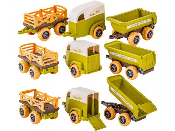 Farma Traktor Kombajn Do Skręcania Stajnia Gospodarstwo Rolne Zestaw Majsterkowicza Rolnika Zwierzęta Wkrętarka