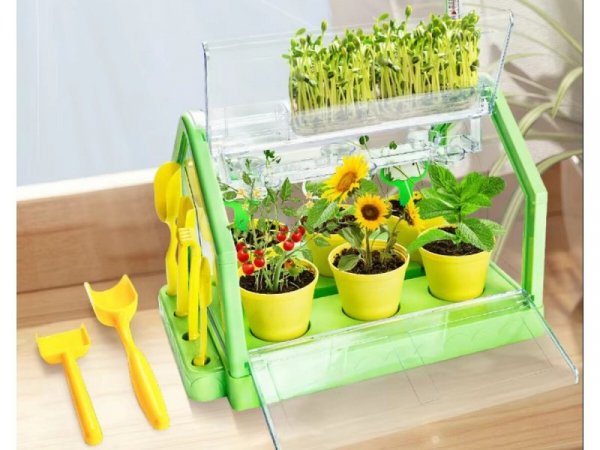 Szklarnia Dla Dzieci Mini Ogród Ogródek Plantacja + Akcesoria