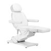 Elektryczny fotel kosmetyczny SILLON CLASSIC 3 silniki z podgrzewaniem second edition biały