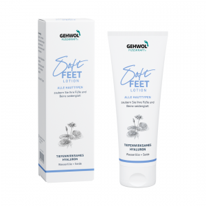 Gehwol Fusskraft soft feet lotion - Lotion do stóp i nóg z kwasem hialuronowym i lilią wodną - 125ml