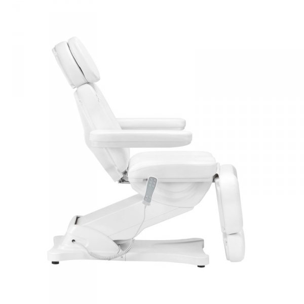 Elektryczny fotel kosmetyczny SILLON CLASSIC 3 silniki z podgrzewaniem second edition biały