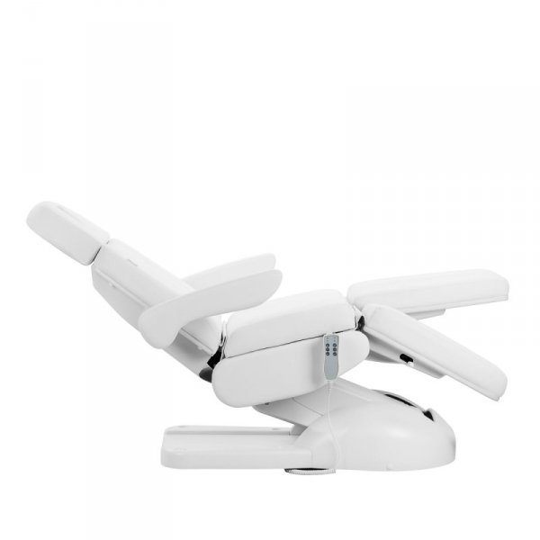 Fotel kosmetyczny elektr. Azzurro Lux 3m pedi biały