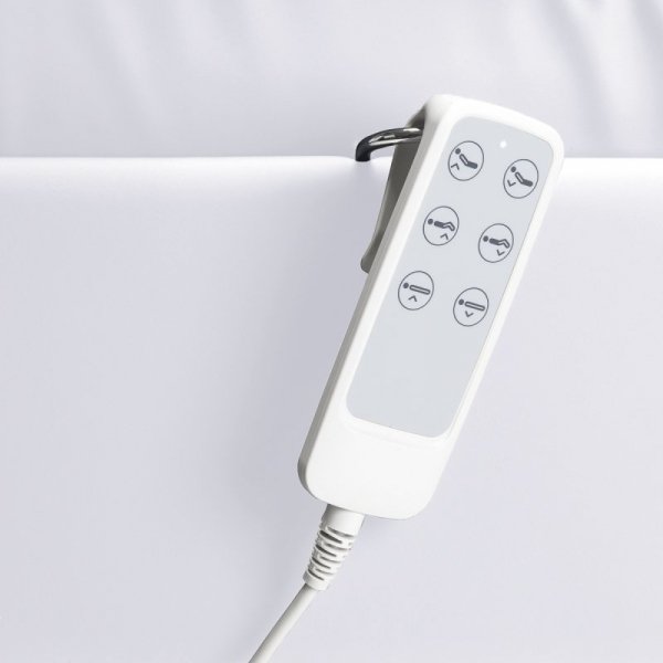 Fotel kosmetyczny elektryczny Sillon Lux 3 silniki zimna biel