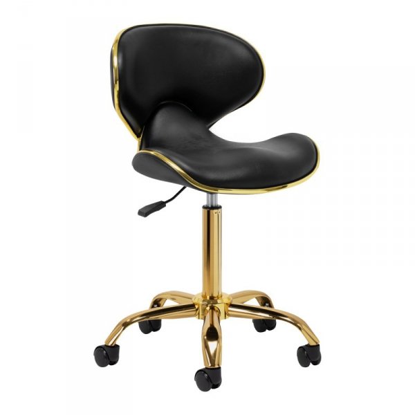 Taboret kosmetyczny Gabbiano Q-4599G v2 czarny