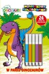 Lubię Dinozaury Numerkowe kolorowanki 4 W parku dinozaurów