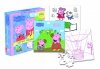 Świnka Peppa Układaj i koloruj! książka Wesołe zabawy + puzzle XXL