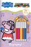 Świnka Peppa Numerkowe kolorowanki 4 Zagrajmy!