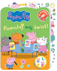Świnka Peppa Kolorowanki Naklejanki 1 Pomaluj mój świat! 