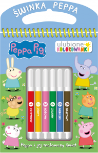 Świnka Peppa Ulubione kolorowanki Peppa i jej malowany świat